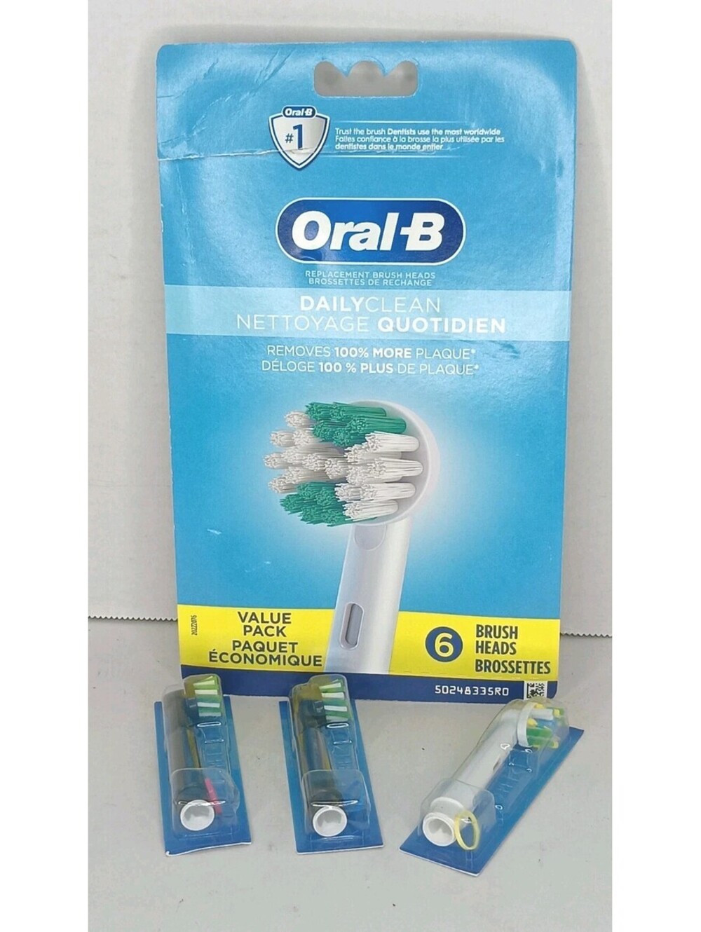 9 Oral-B Daily Clean Electric Toothbrush Heads Sealed BRAND NEW 470413200